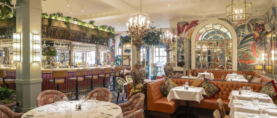 Interior of The Ivy in the Lanes, brighton
