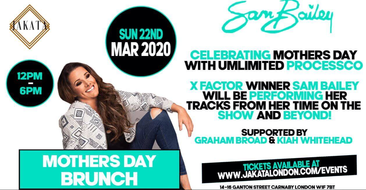 Mother's Day Brunch with Sam Bailey