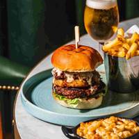 Angus Beef Burger at Leeds Restaurant Bar & grill