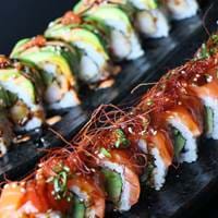 Sushi rolls at Tsuki Restaurant & Bar