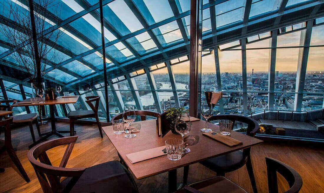 Brunch and View from the Sky Garden | 10 best spots to Brunch with a view in London