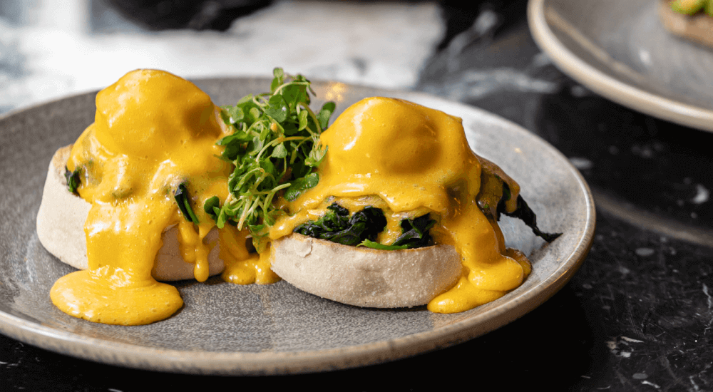 Breakfast Eggs Florentine at Bread Street Kitchen