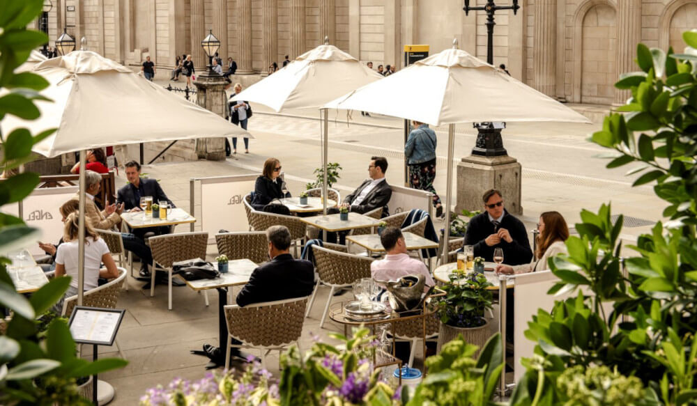 Outdoor Terrace at Engel Bar London