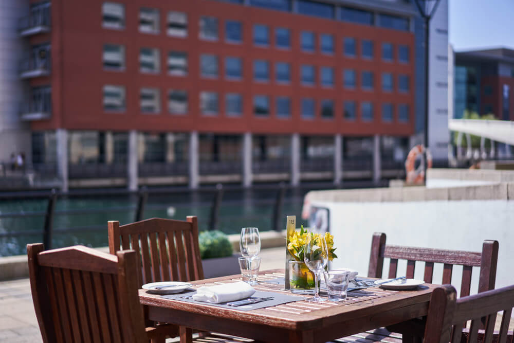 Outdoor Terrace Seating Malmaison Liverpool