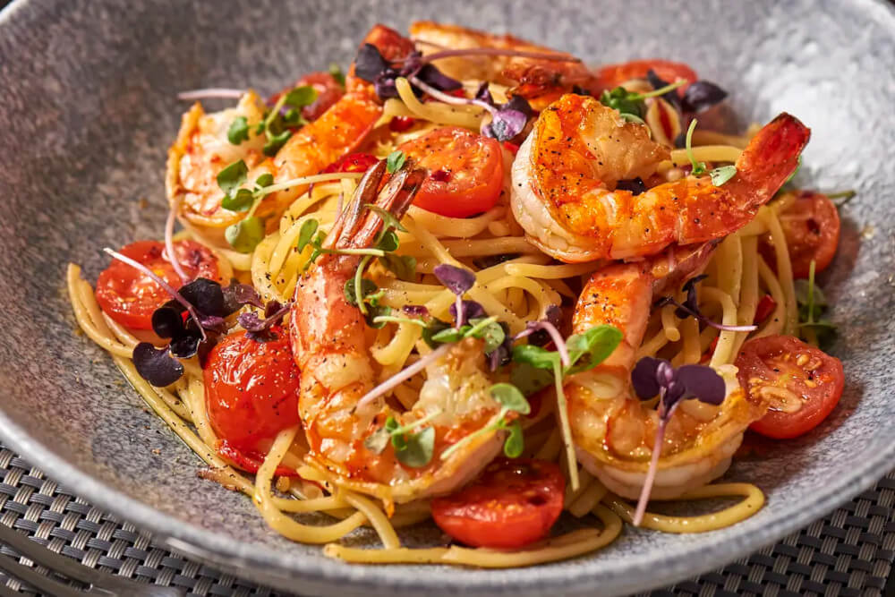 Prawn Linguinie Bottomless Brunch Malmaison