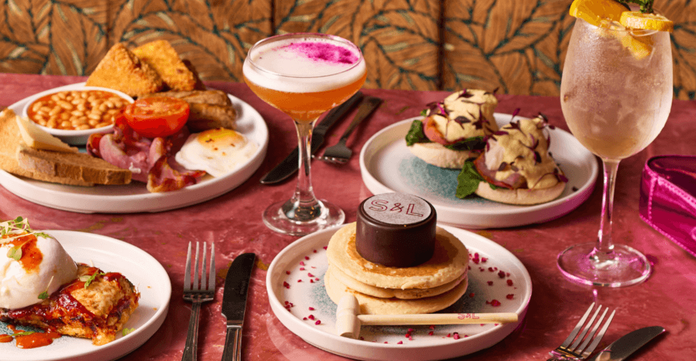 Slug & Lettuce Brunch Dishes