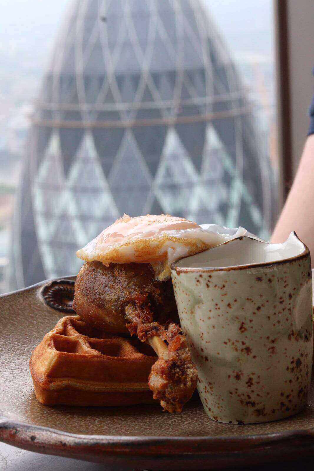 View from Duck and Waffle | 10 best spots to Brunch with a view in London