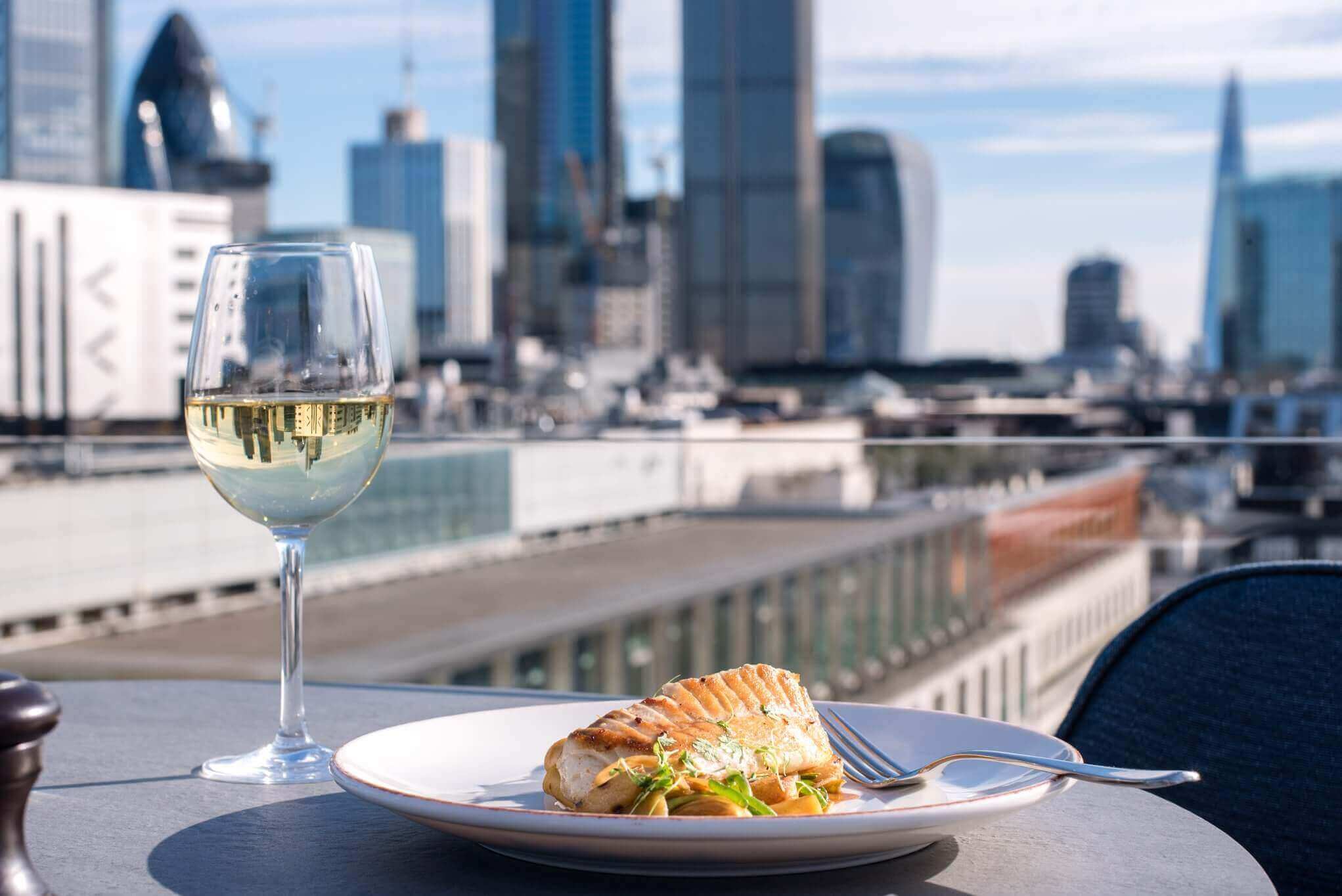Breakfast and View over London at the Aviary | 10 best spots to Brunch with a view in London
