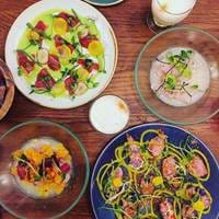 Brunch dishes at Lima Floral