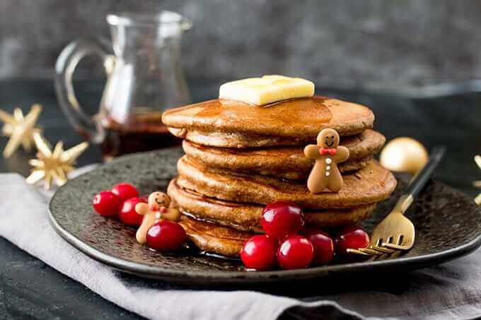 Christmas Gingerbread Pancakes Christmas Breakfast