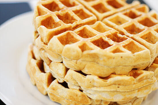 Cinnamon Nutmeg Waffles Christmas Breakfast