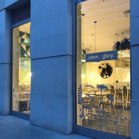 Just opened: Stem And Glory London restaurant exterior
