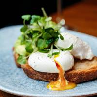 Poached Eggs at Banyan Manchester in Corn Exchange
