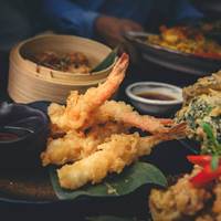 Tempura Shrimp at Coconut Bar and Kitchen, Sunday Brunch in Reading