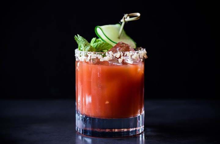 Bloody Mary at Dirty Bones Soho, Bottomless Brunch in London